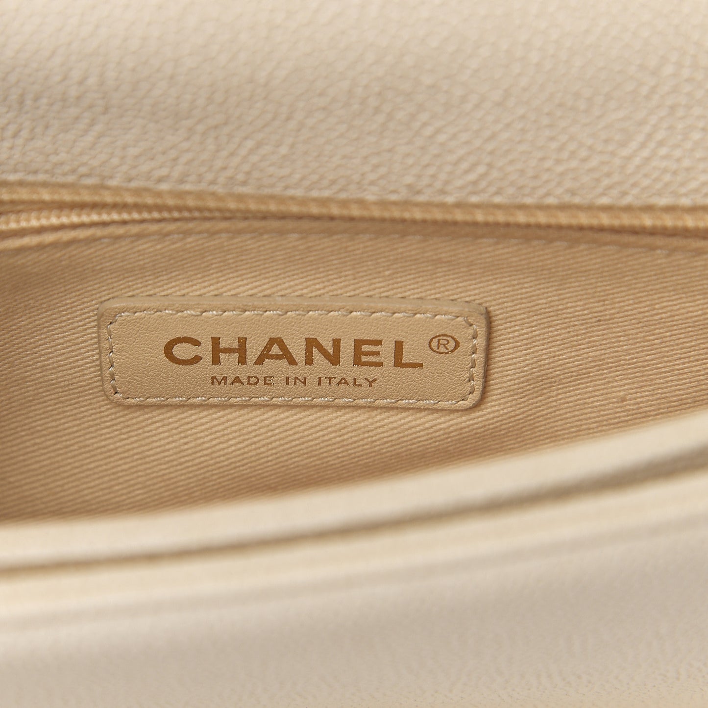 Grained Calfskin Quilted Medium Cuba Top Handle Flap Ivory