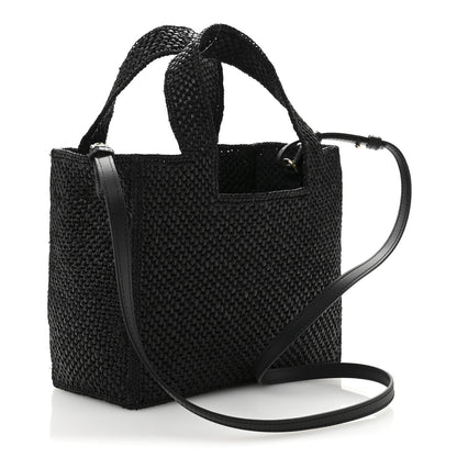 Loewe X PAULA'S IBIZA Raffia Font Tote Black 3 of 9