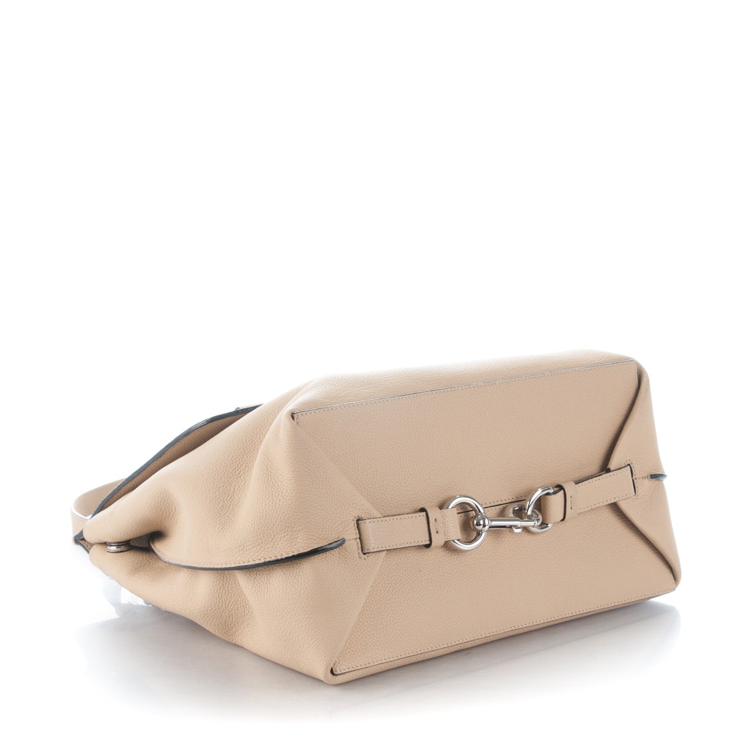 Calfskin Suede Large Waverly Satchel Camel