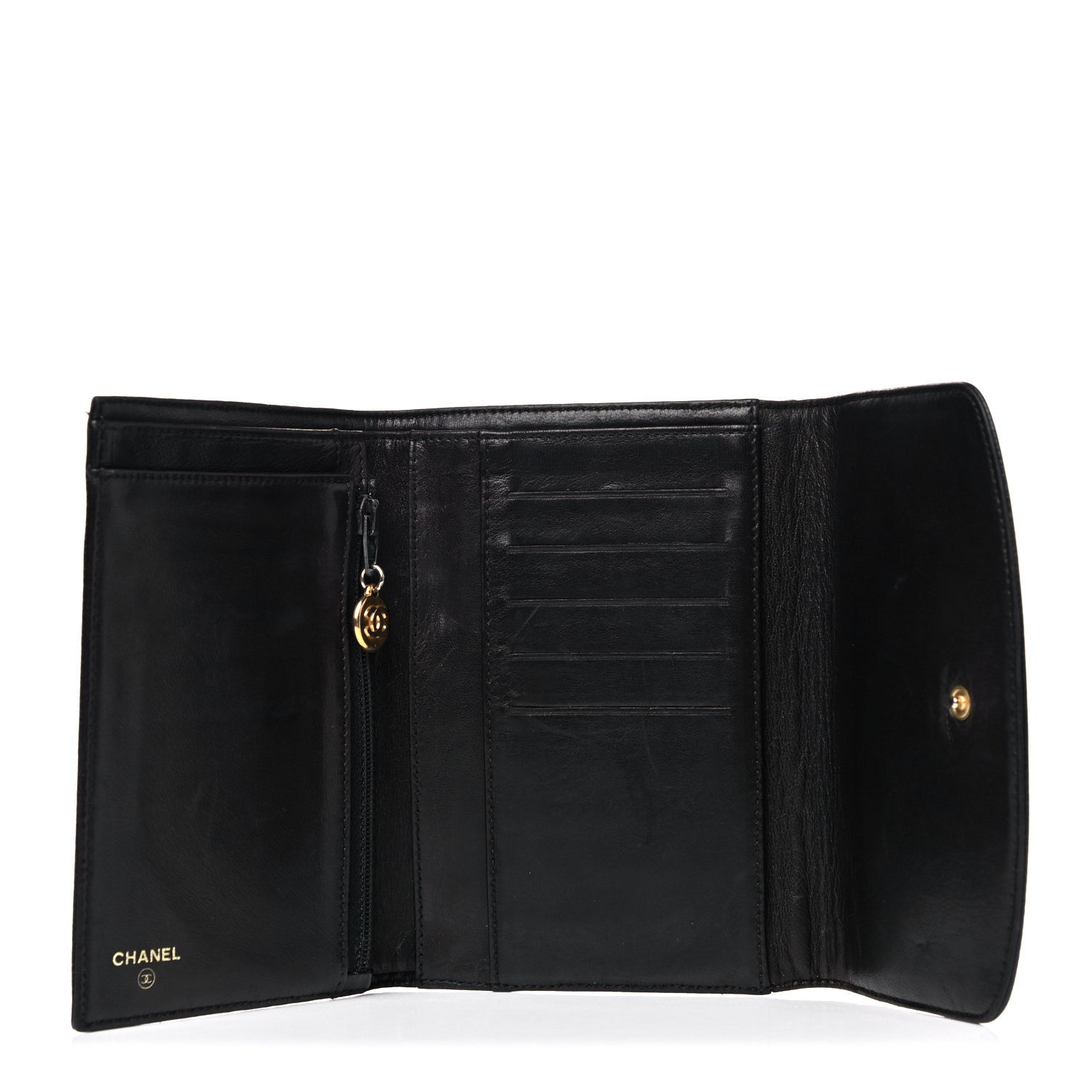 Chanel Caviar Timeless CC Flap Wallet Black 5 of 16