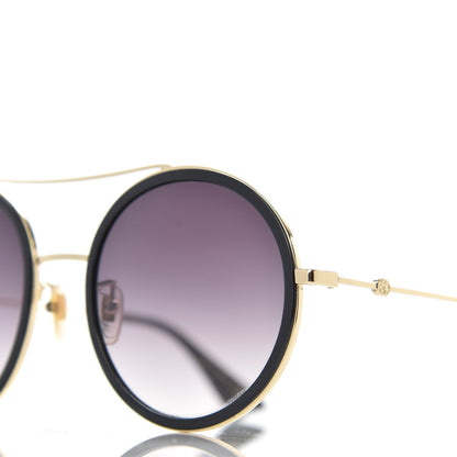 Gucci Metal Round Frame Sunglasses GG0061S Black 5 of 8