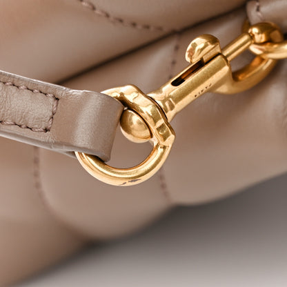 Saint Laurent Calfskin Y Quilted Monogram Toy Loulou Crossbody Bag Taupe 11 of 13