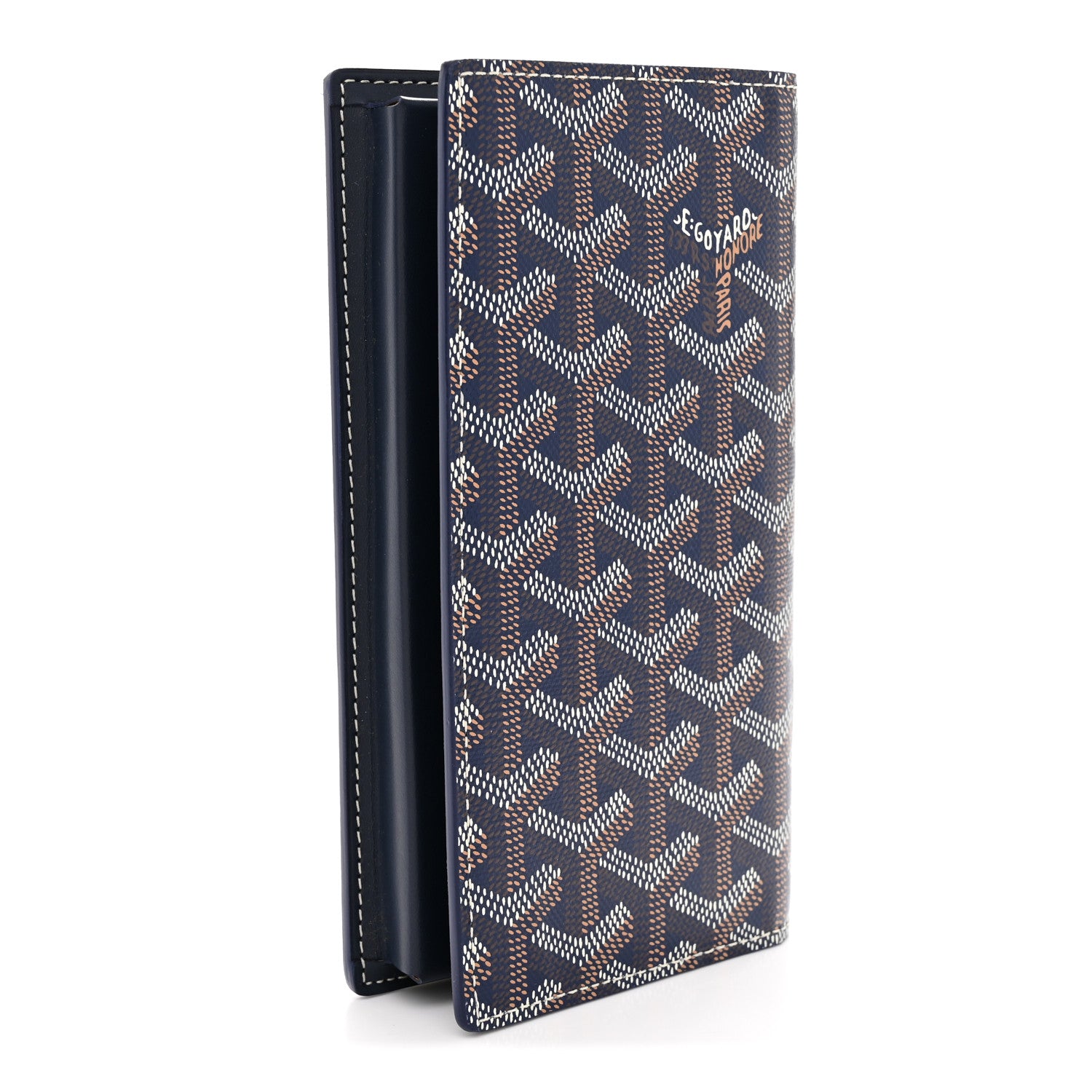 Goyard Goyardine Saint-Lambert Wallet Navy 3 of 9