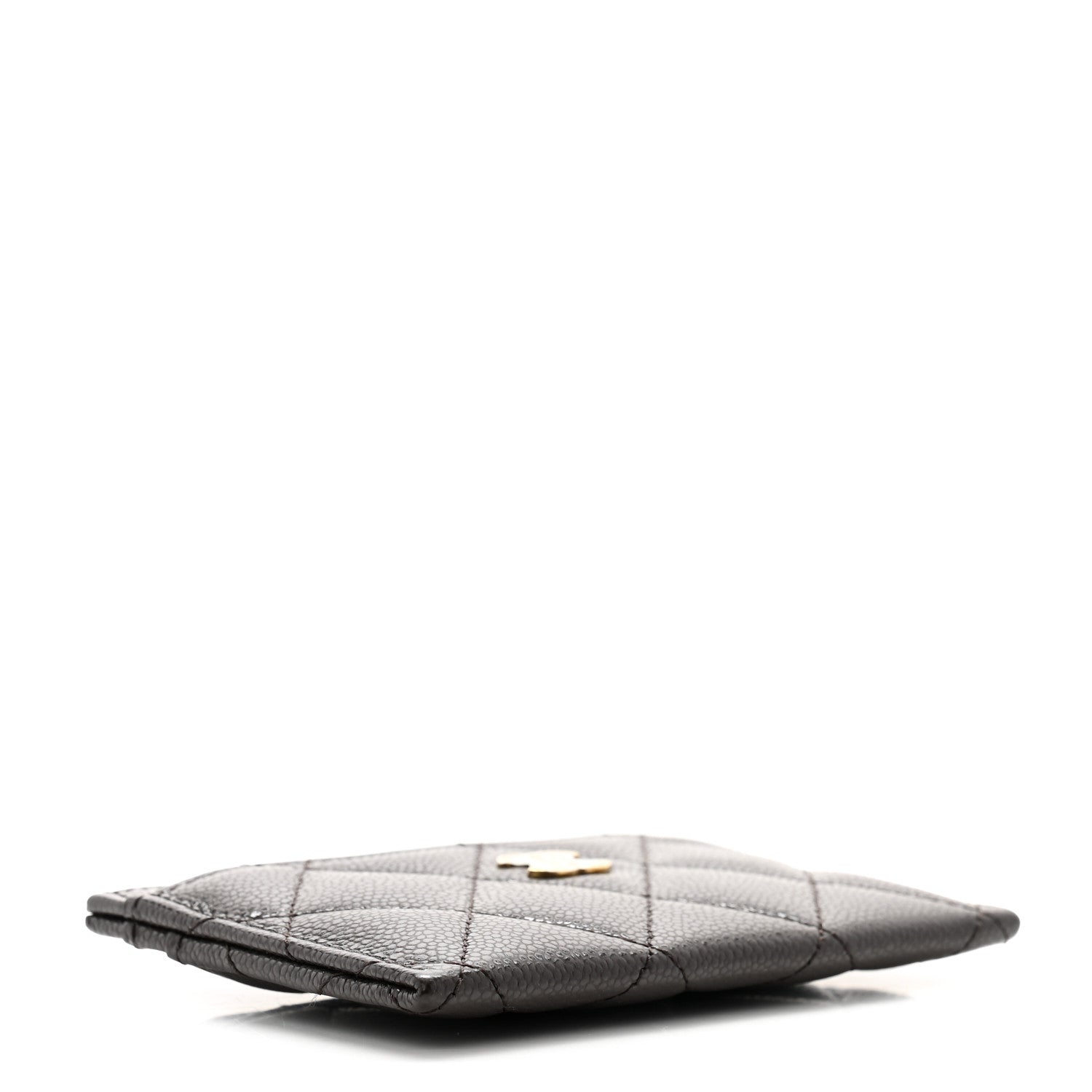 Chanel Caviar Quilted Card Holder Dark Brown 4 of 9