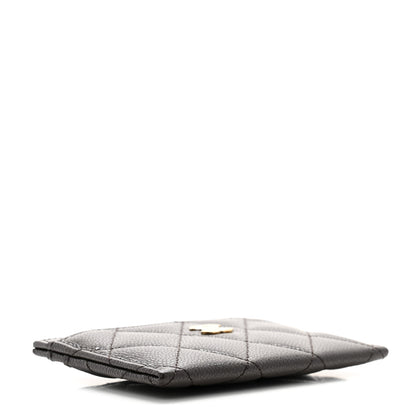 Chanel Caviar Quilted Card Holder Dark Brown 4 of 9