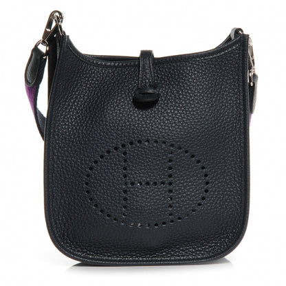 Hermes Taurillon Clemence Evelyne TPM Bleu Obscur 1 of 8