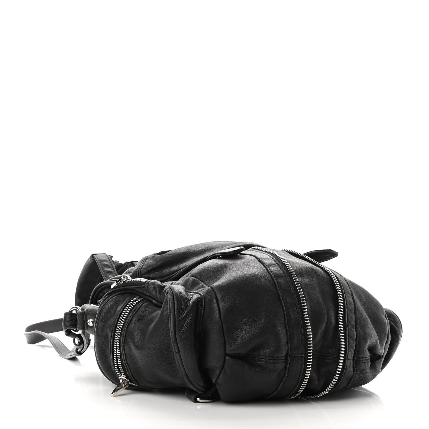 Lambskin Marti Backpack Bag Washed Black Rhodium Hardware
