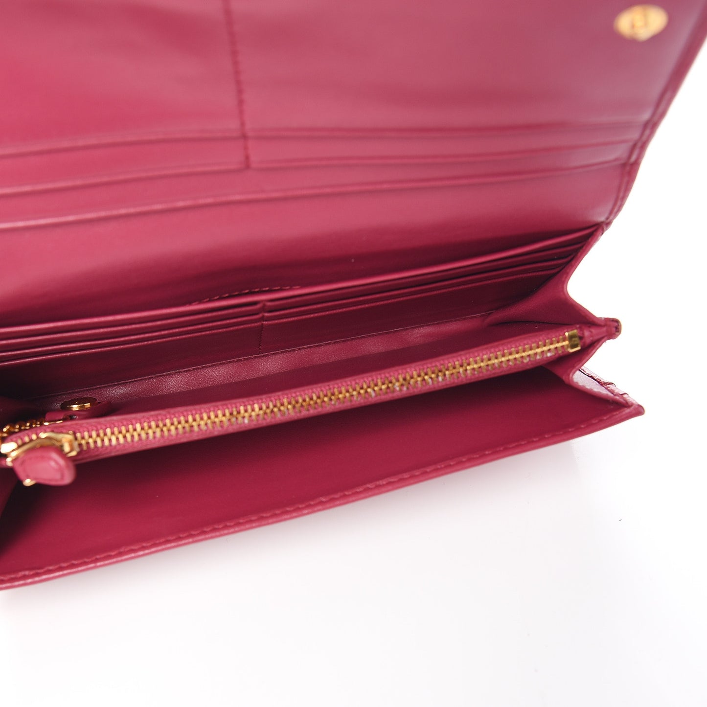 Tessuto Nylon Quilted Continental Flap Wallet Ibisco
