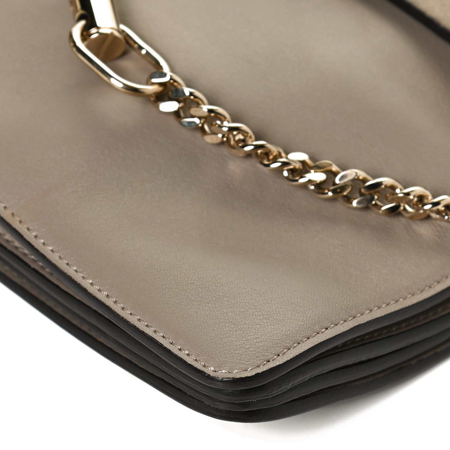 Calfskin Suede Medium Faye Shoulder Bag Motty Grey