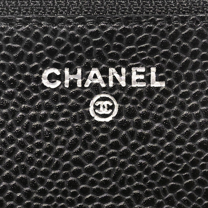 Chanel Caviar Quilted Wallet on Chain WOC Black 7 of 11