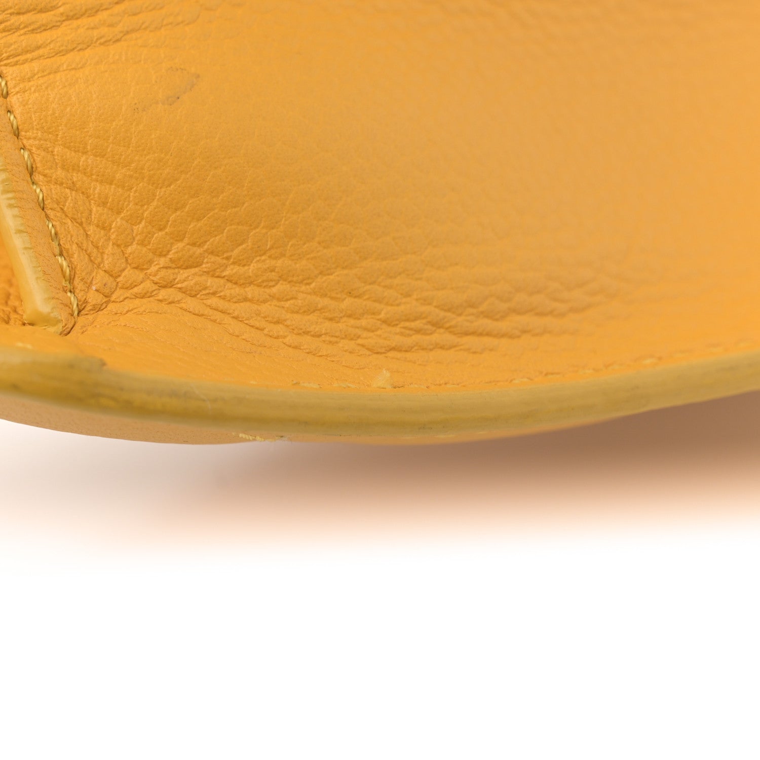 Chanel Caviar Quilted CC Box Flap Yellow 13 of 18
