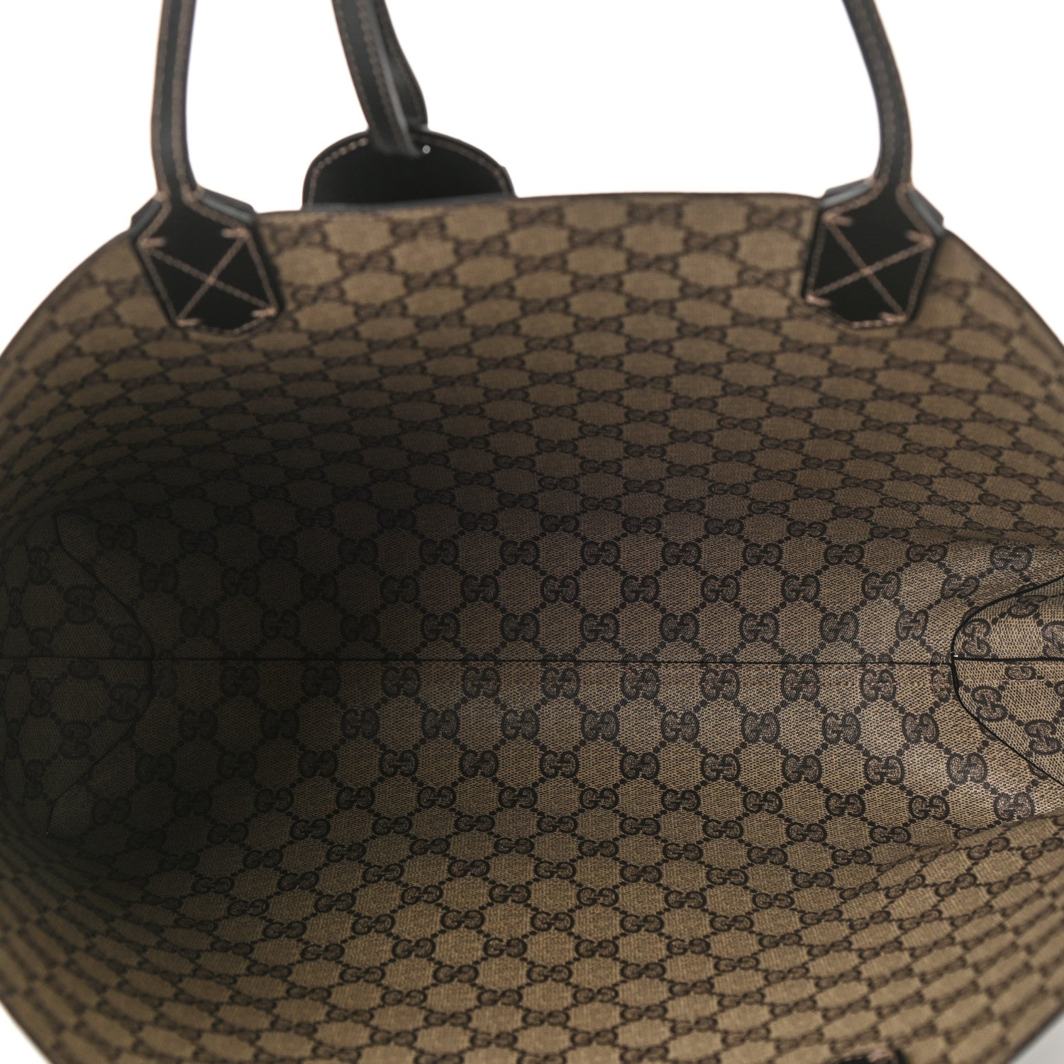 Gucci Calfskin GG Supreme Monogram Medium Reversible Tote Black 16 of 16