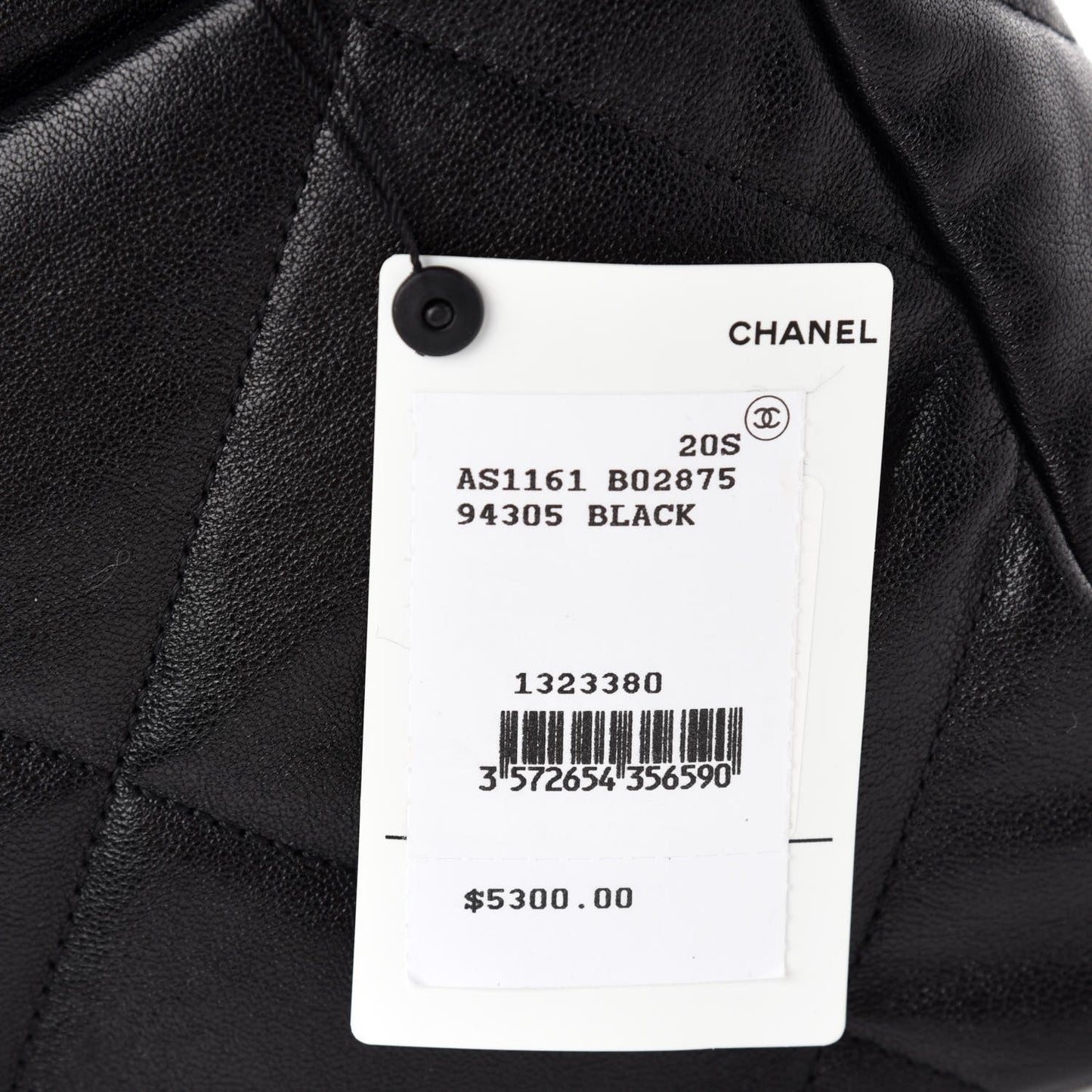 Lambskin Quilted Large Chanel 19 Flap Black