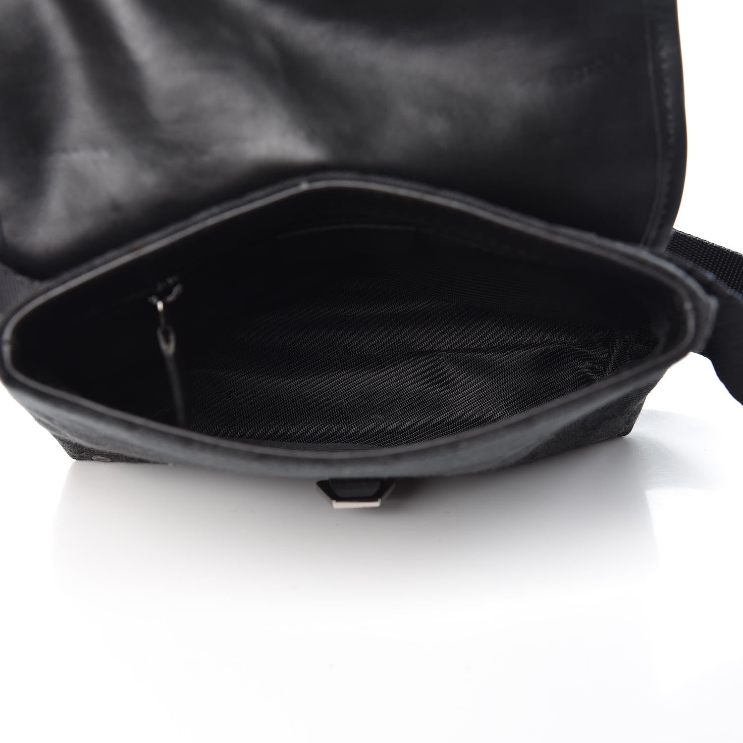 Gucci GG Monogram Web Flight Belt Bag Black 5 of 10