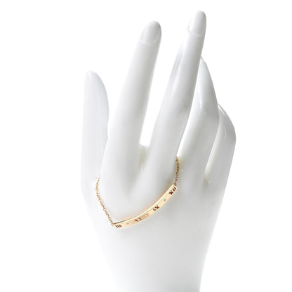 Tiffany 18K Rose Gold Diamond Atlas Bar Pierced Bracelet 2 of 7