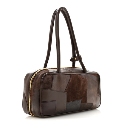 Miu Miu Nappa Patchwork Small Beau Top Handle Bag Briarwood 2 of 8