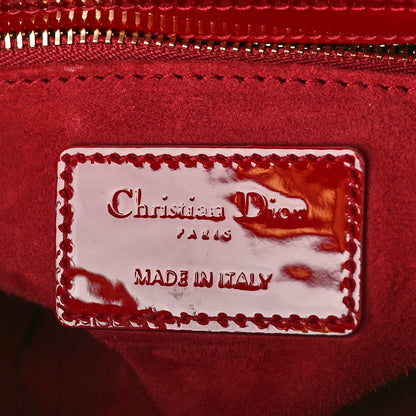 Christian Dior Patent Cannage Small My ABCDior Lady Dior Red 6 of 8