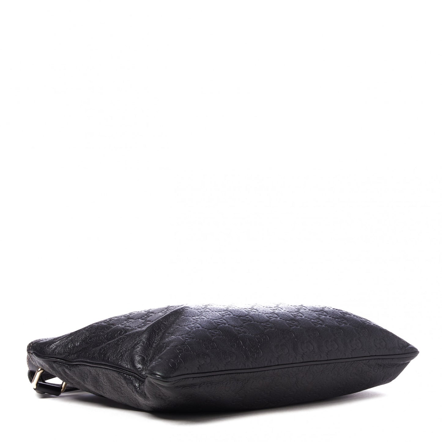 Guccissima Medium Flat Messenger Bag Black