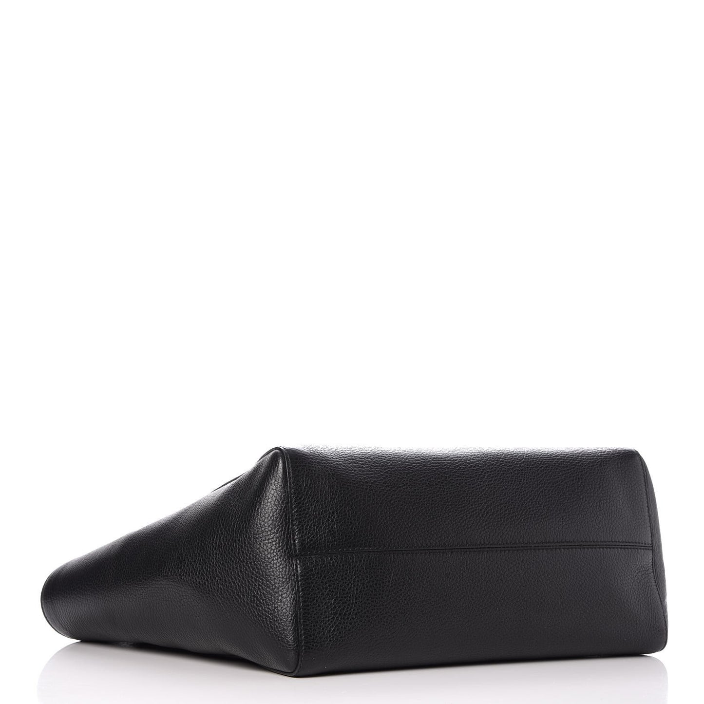 Pebbled Calfskin Medium Swing Tote Black