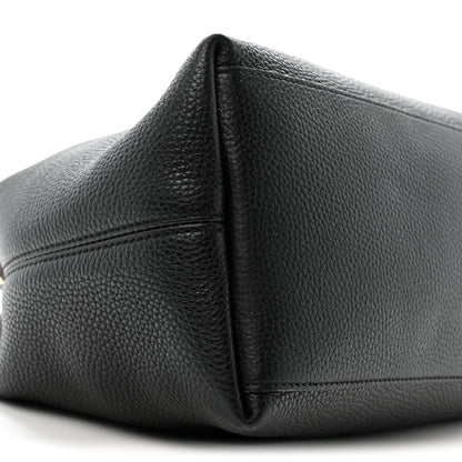 Gucci Pebbled Calfskin Medium Soho Chain Shoulder Bag Black 9 of 13