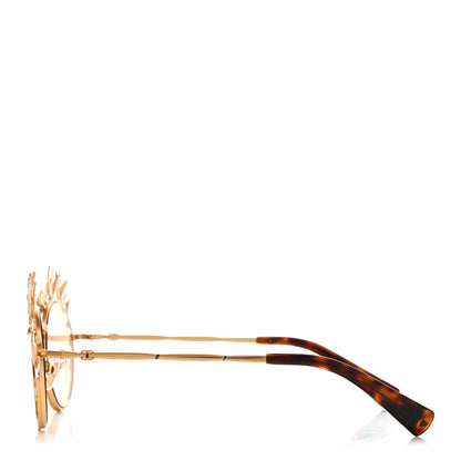Chanel Round Pantos Sunglasses L-4732 Light Brown Gold 3 of 7