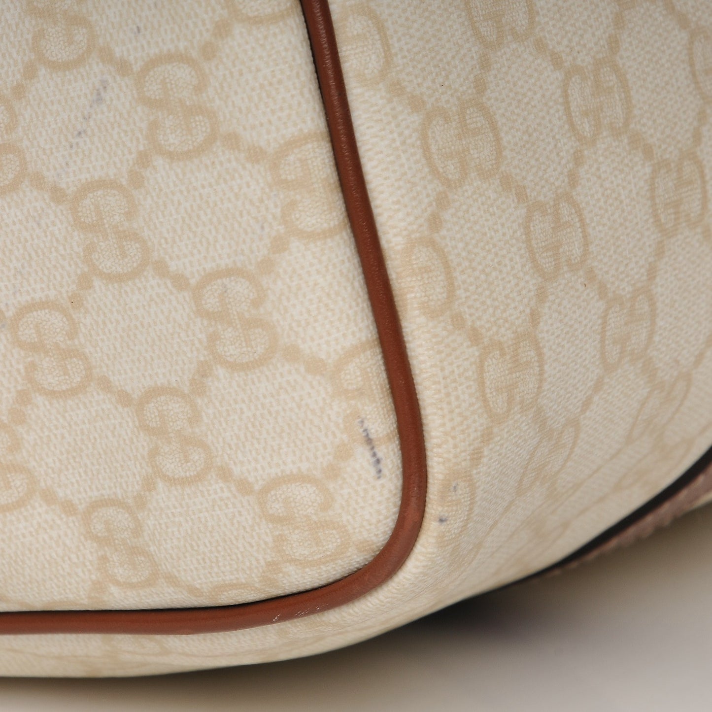 GG Plus Monogram Web Medium Joy Boston Tan