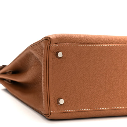 Hermes Togo Kelly Retourne 35 Gold 9 of 11