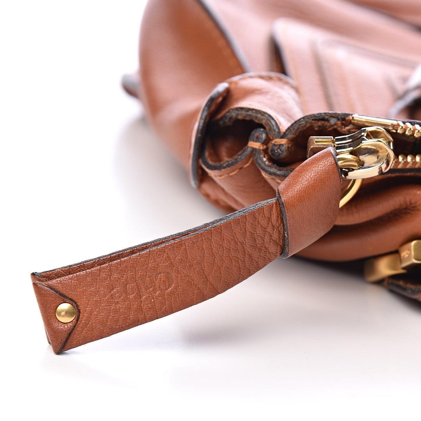Calfskin Large Marcie Satchel Tan