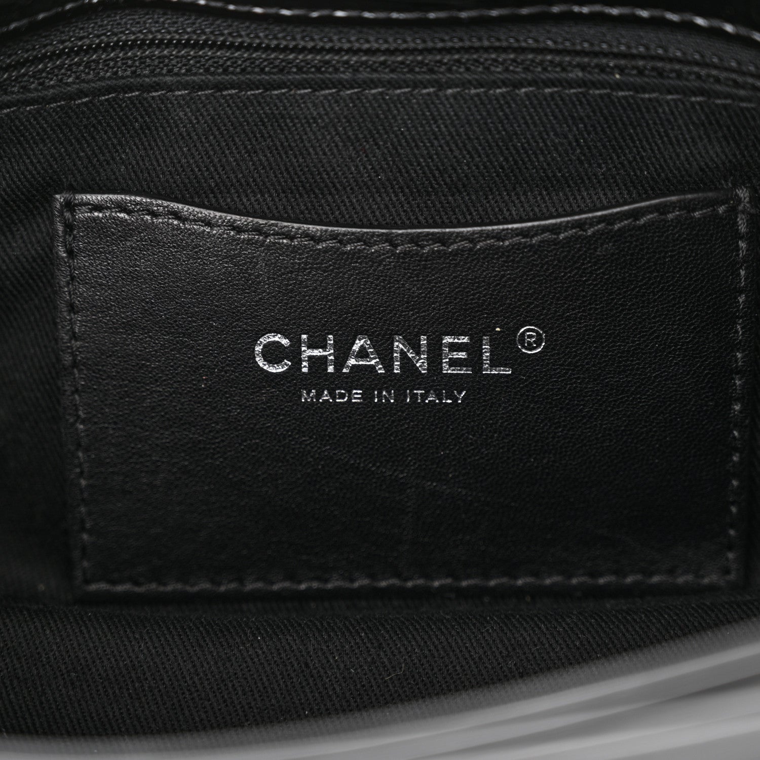 Chanel Patent Quilted Medium Just Mademoiselle Bowling Bag Black 6 of 12