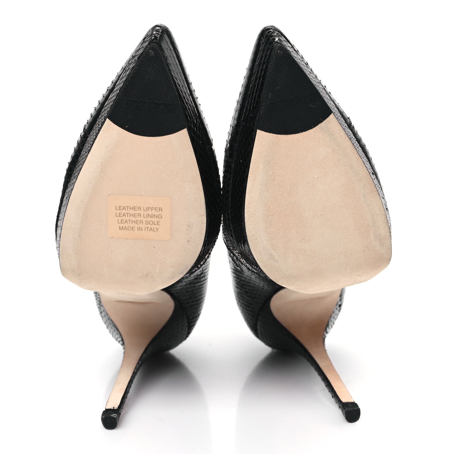 Jimmy Choo Watersnake George 120mm Ankle Booties 38.5 Black 5 of 7