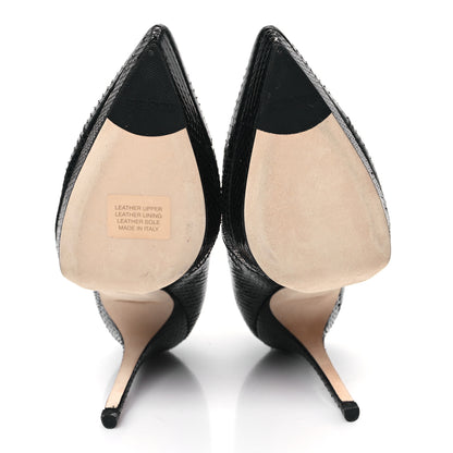 Jimmy Choo Watersnake George 120mm Ankle Booties 38.5 Black 5 of 7