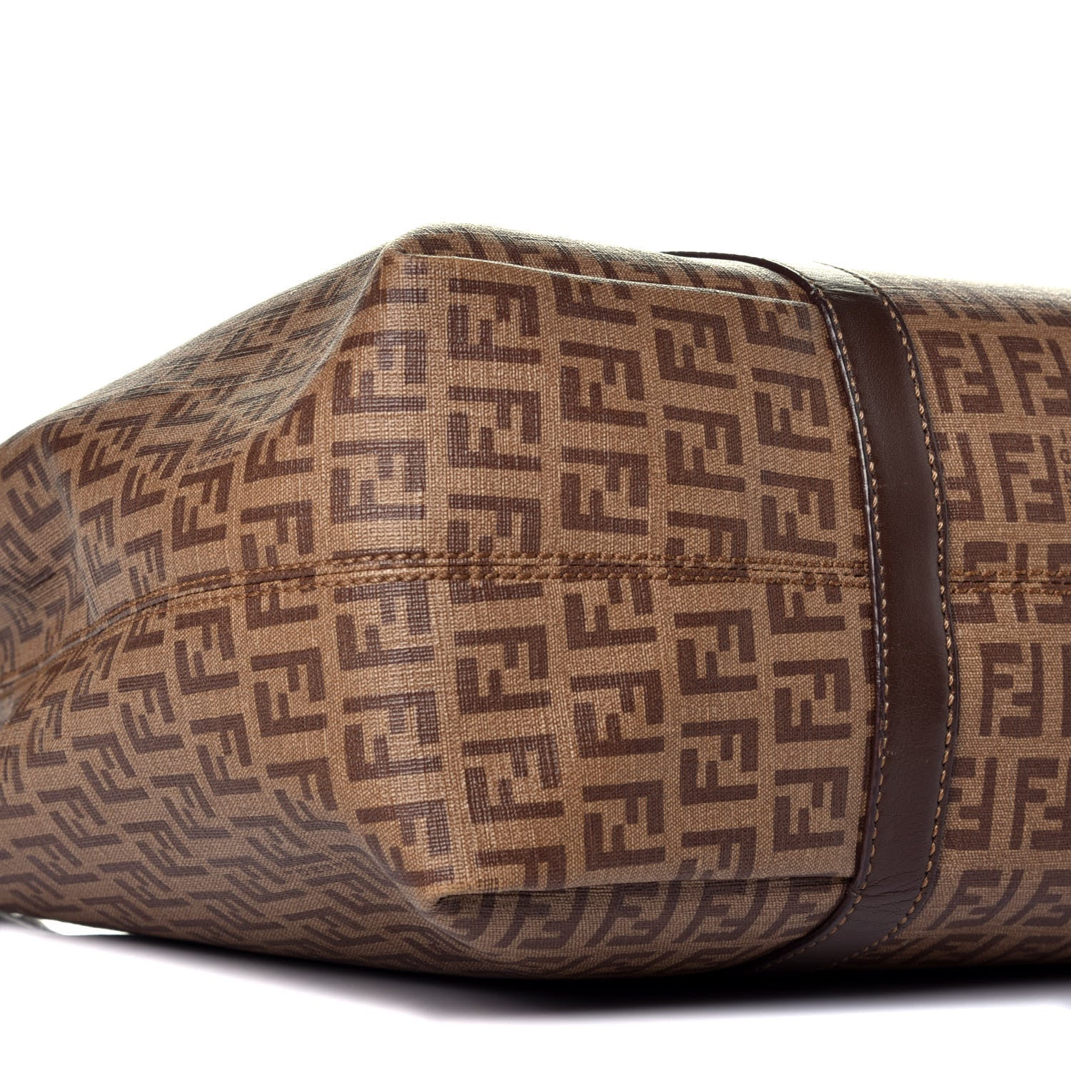 Fendi Zucchino Spalmati Vitello Tote Nocciola Castagna 8 of 11