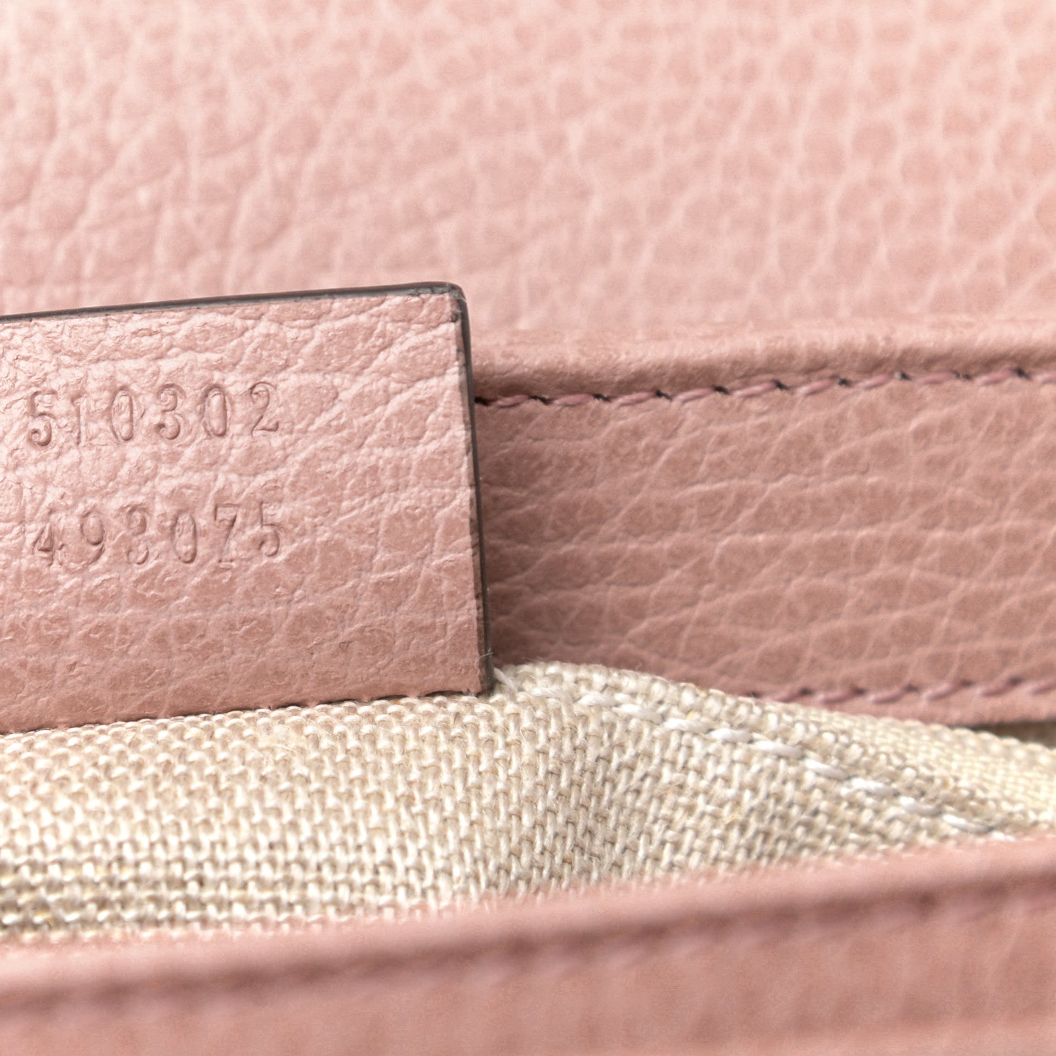 Gucci Dollar Calfskin Interlocking G Top Handle Shoulder Bag Soft Pink 7 of 10