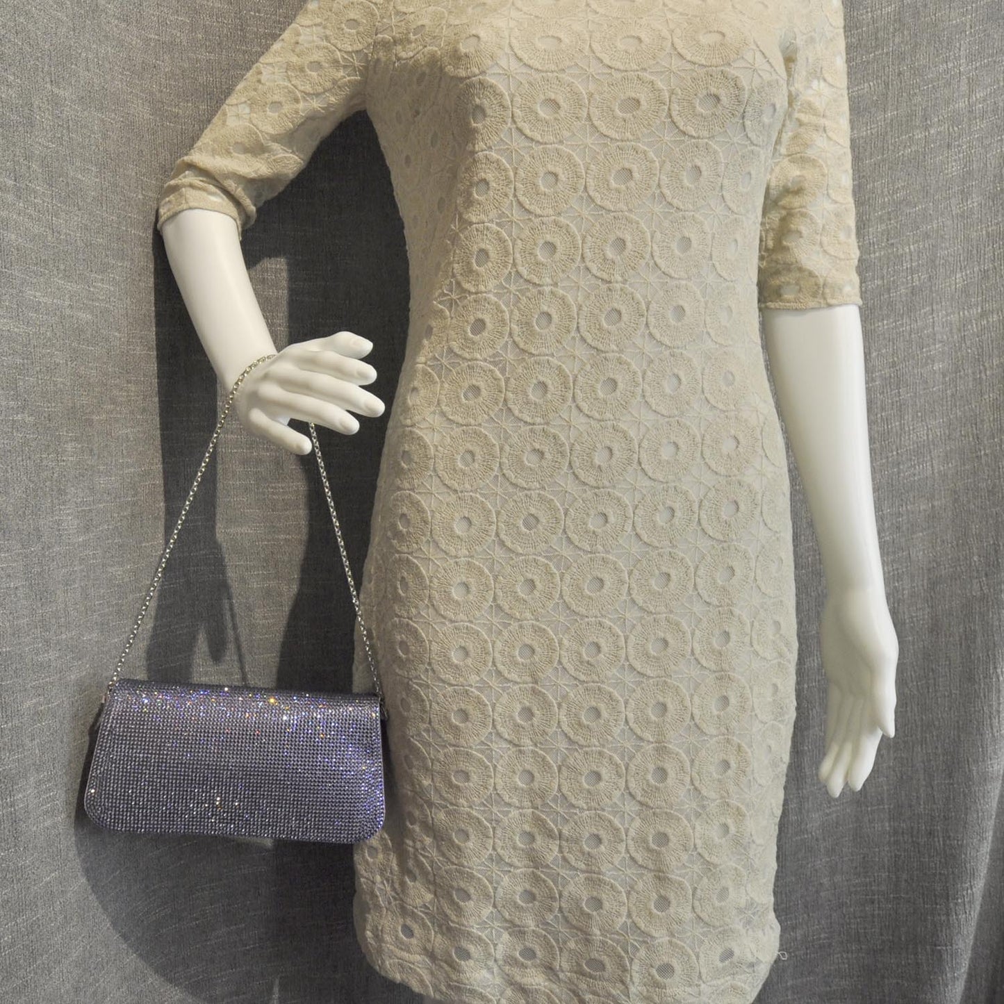 Swarovski Crystal Evening Bag Purple