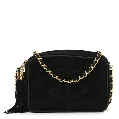 Chanel Suede CC Tassel Camera Case Black 1 of 11