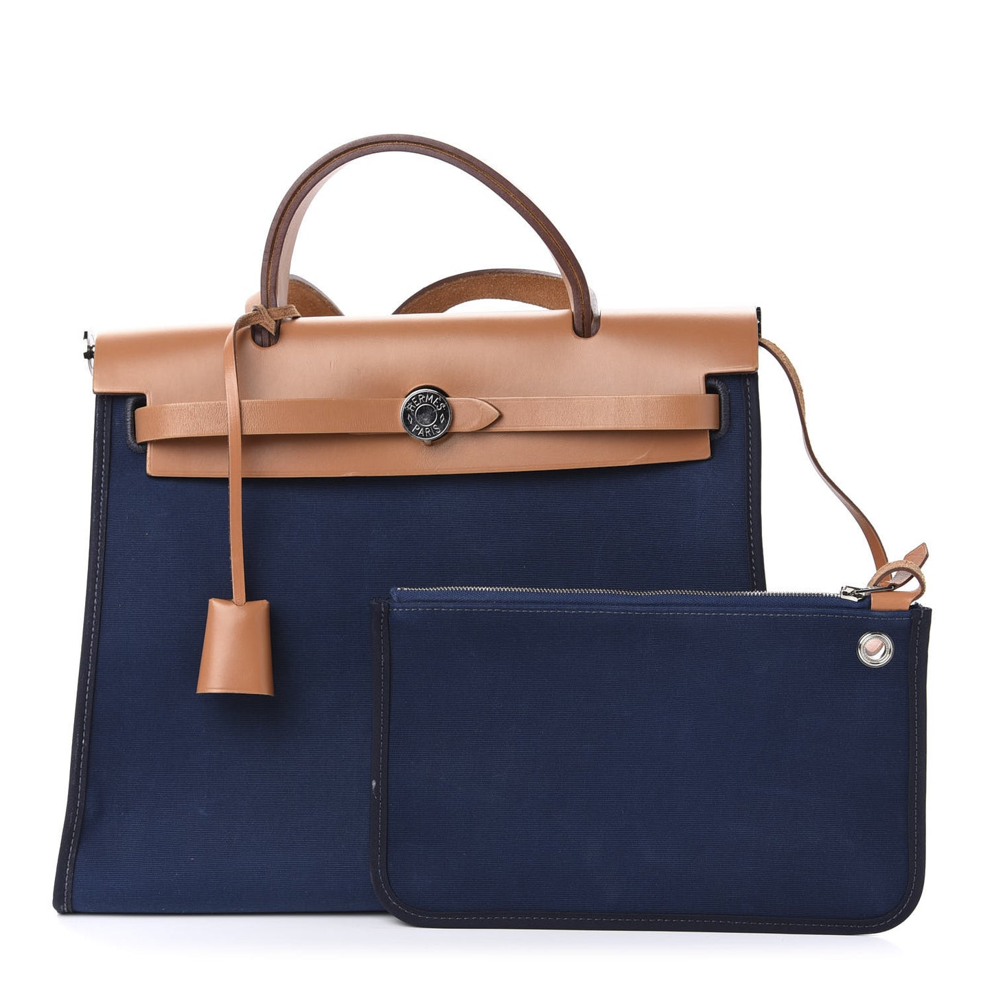 Vache Hunter Toile Herbag Zip 31 PM Bleu De Malte Natural