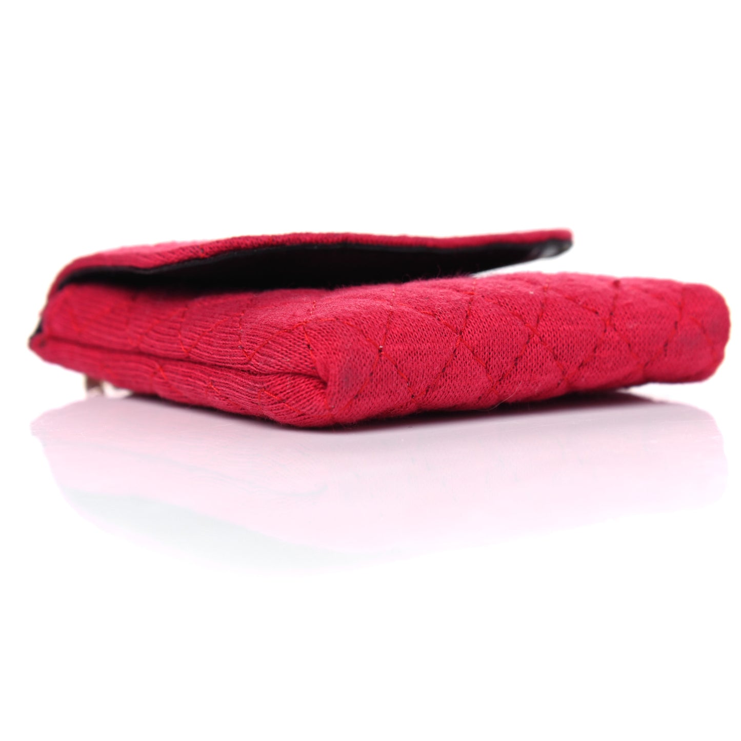 Jersey Quilted Micro Flap Bag Pink