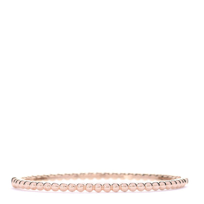 Van Cleef & Arpels 18K Rose Gold Perlee Pearls of Gold Bracelet M 3 of 4
