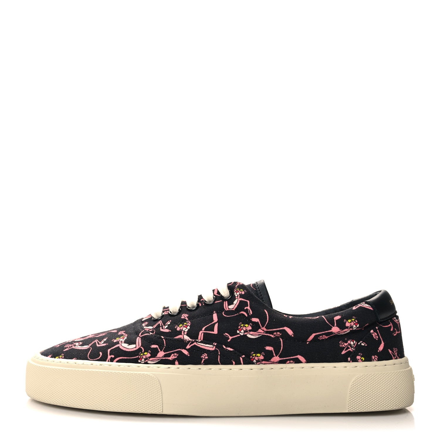 Saint Laurent Canvas Pink Panther Venice Sneakers 39 Black 1 of 9