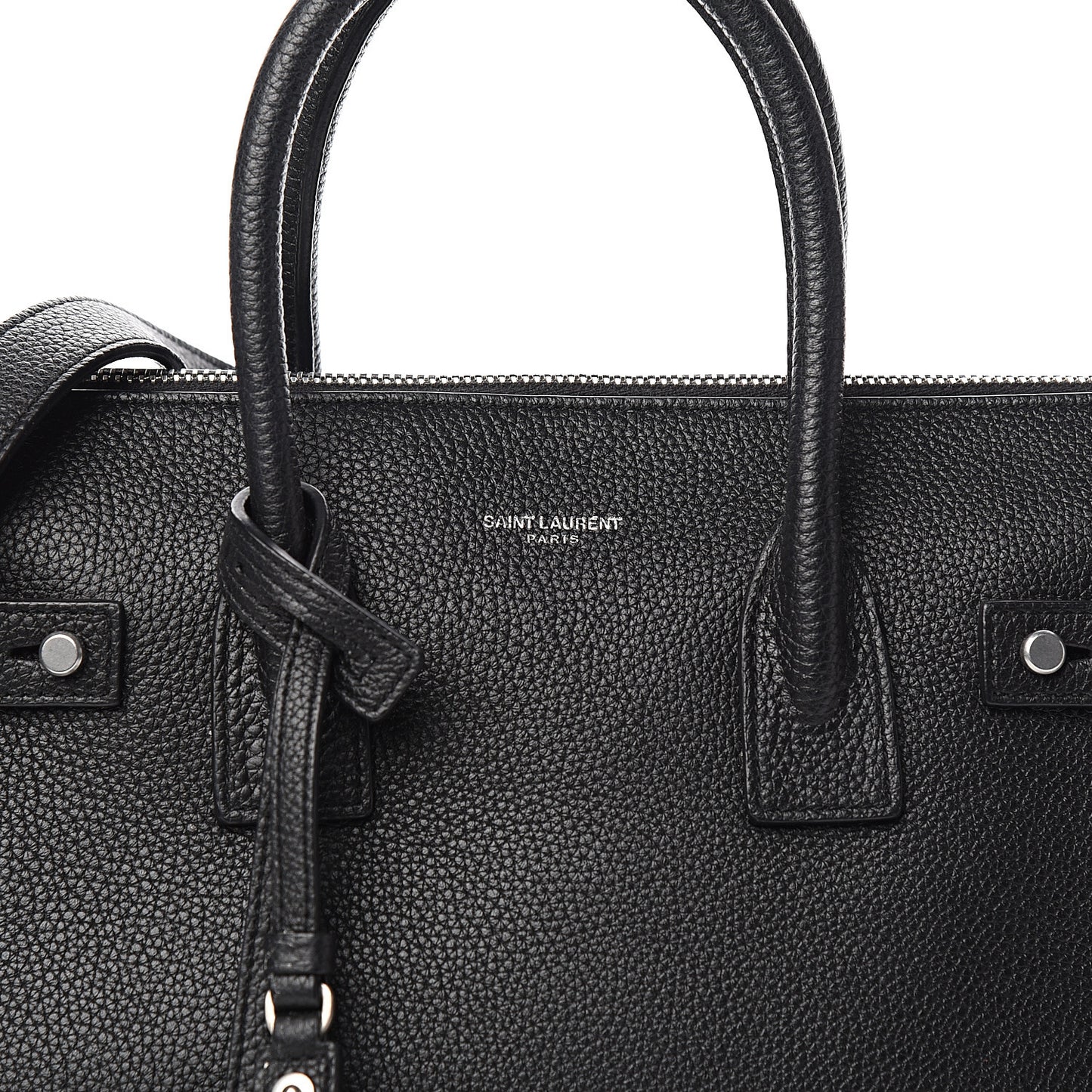 Grained Calfskin Baby Sac De Jour Souple Black