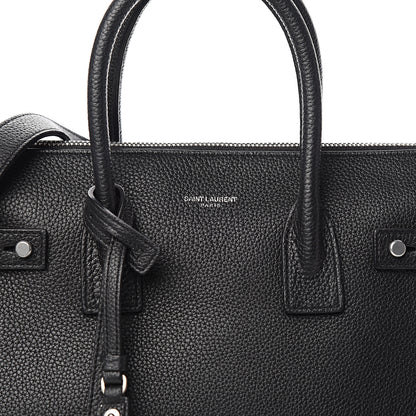 Saint Laurent Grained Calfskin Baby Sac De Jour Souple Black 9 of 9