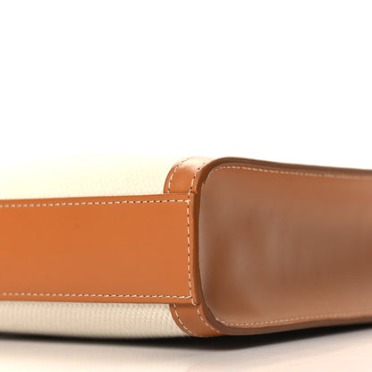Celine Canvas Calfskin Mini Vertical Cabas Natural Tan 8 of 10