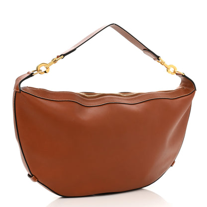 Celine Supple Calfskin Medium Strap Leandre Shoulder Bag Brown 3 of 9