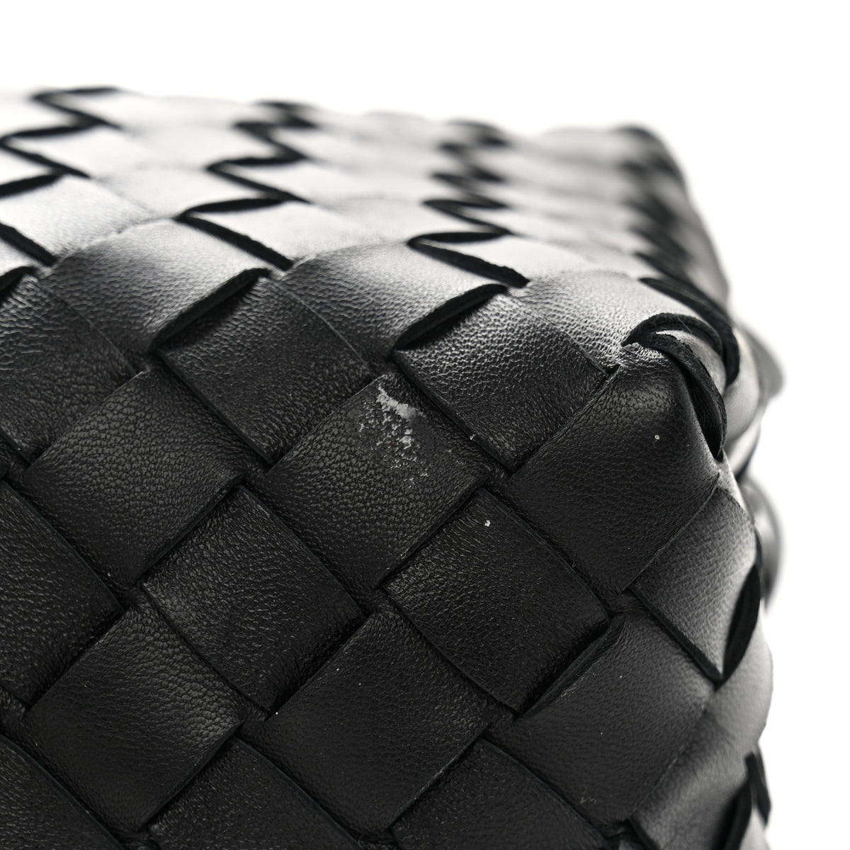 Nappa Intrecciato Small Loop Camera Bag Black