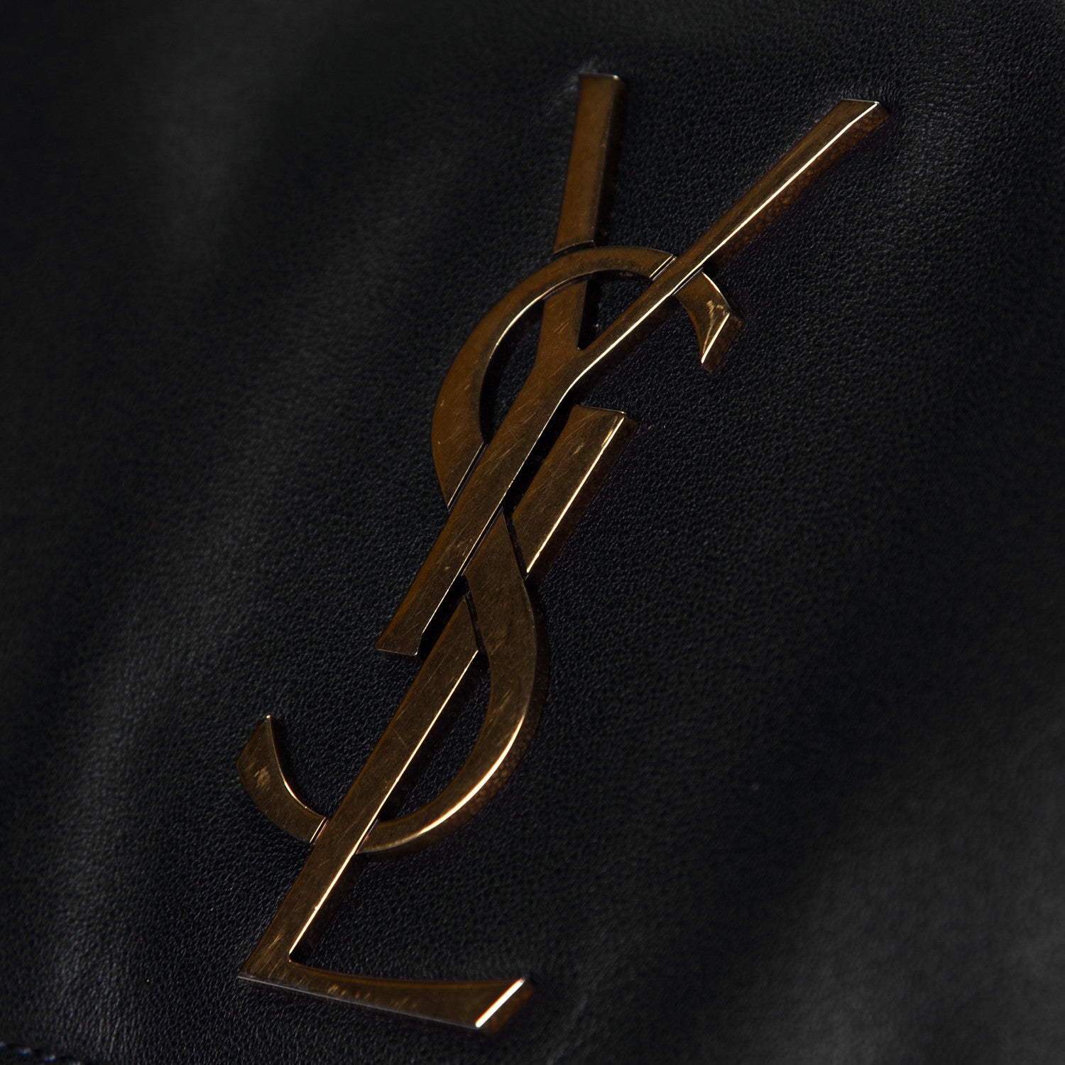 Saint Laurent Smooth Calfskin Suede Medium Reversible Monogram Kate Satchel Navy 10 of 18