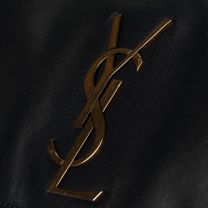 Saint Laurent Smooth Calfskin Suede Medium Reversible Monogram Kate Satchel Navy 10 of 18