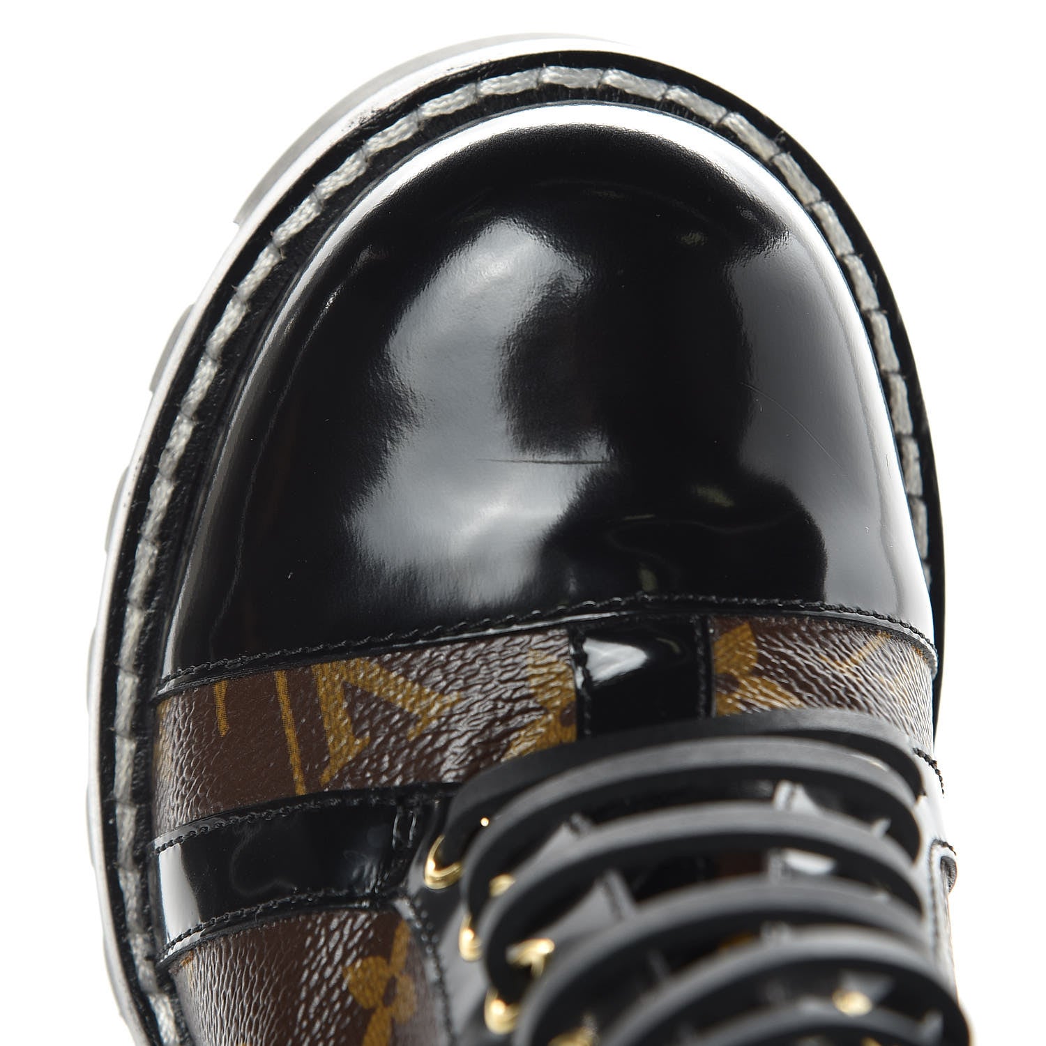 Louis Vuitton Patent Calfskin Monogram Star Trail Ankle Boots 38.5 Black 8 of 8