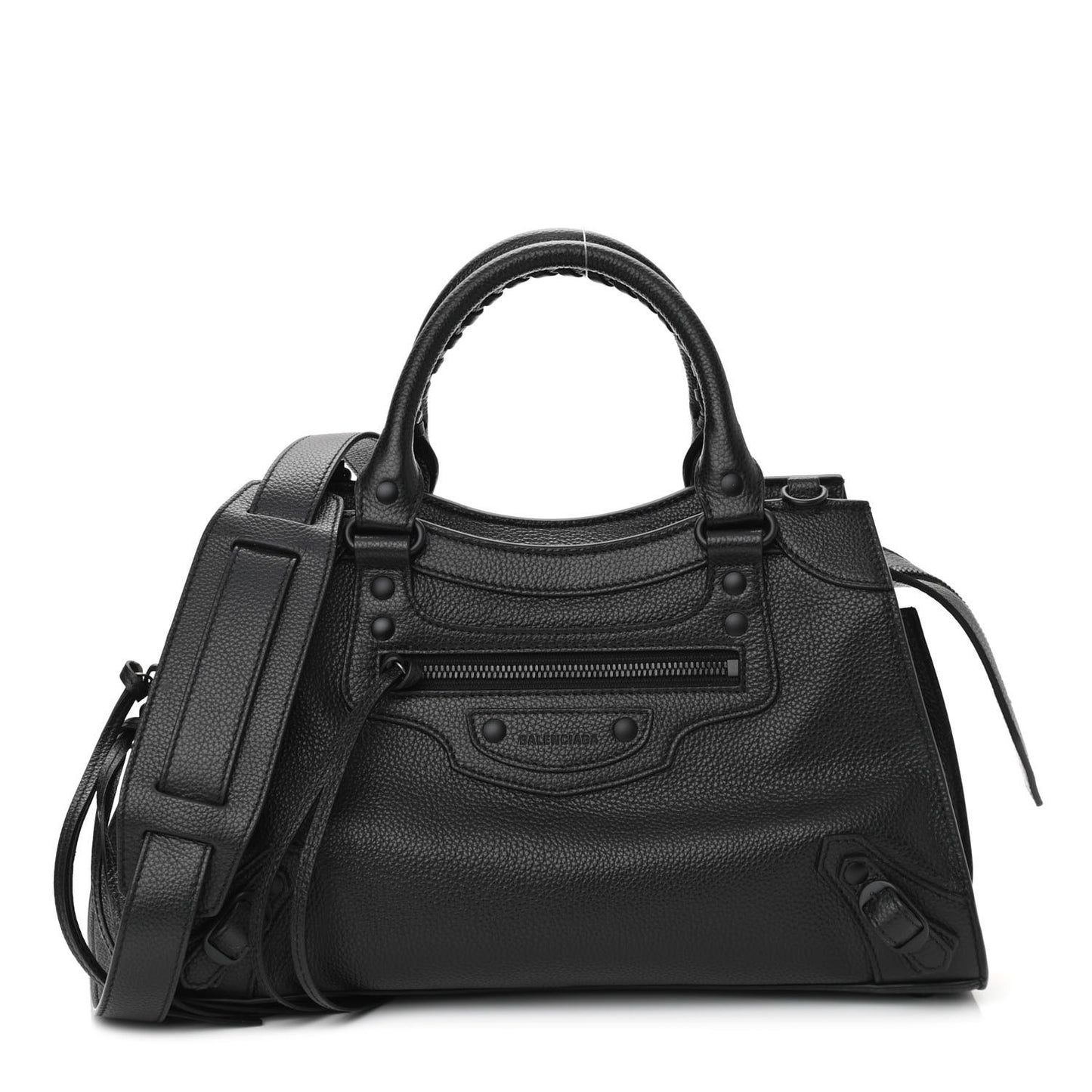 Grained Calfskin Neo Classic Black Hardware S City Black