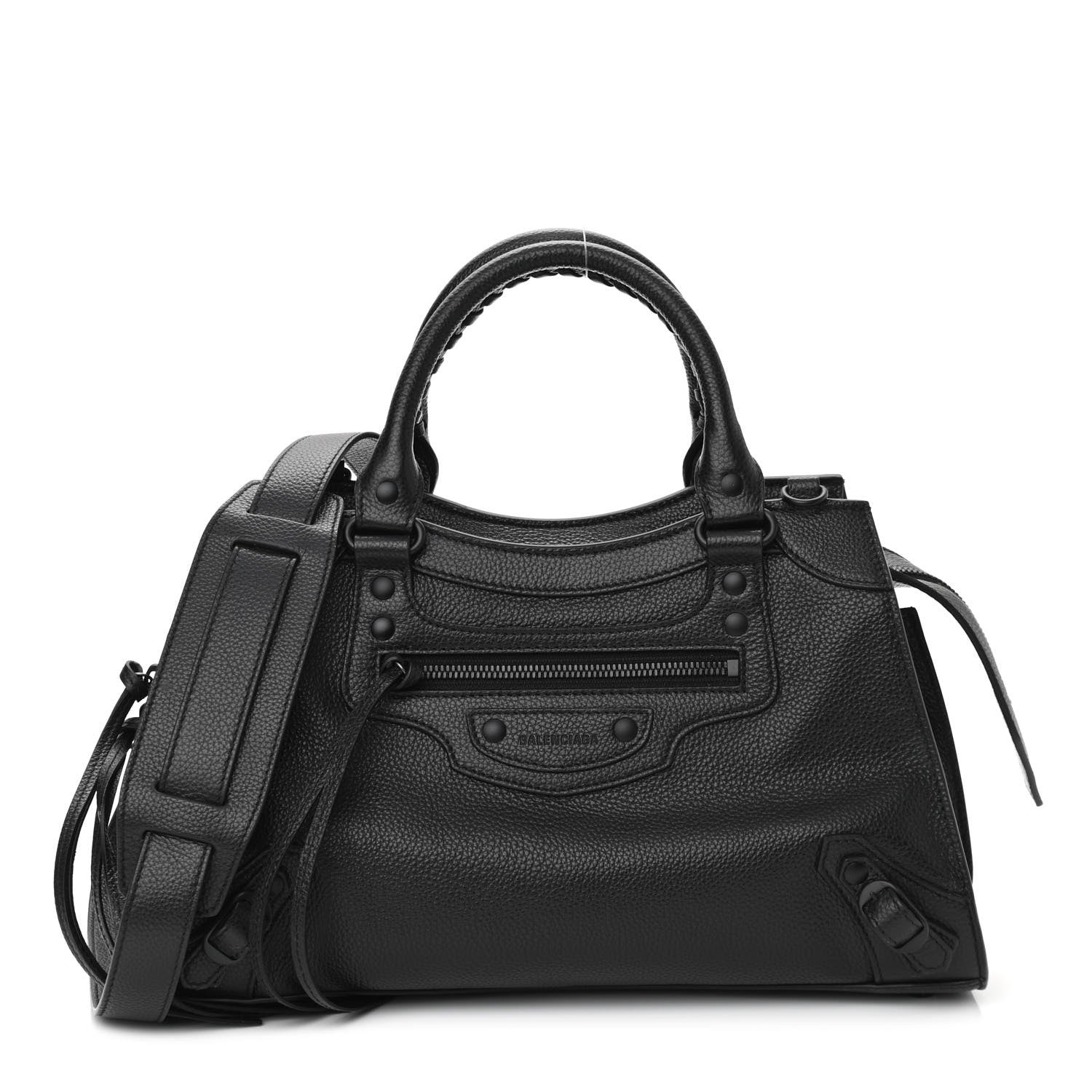 Balenciaga Grained Calfskin Neo Classic Black Hardware S City Black 1 of 10