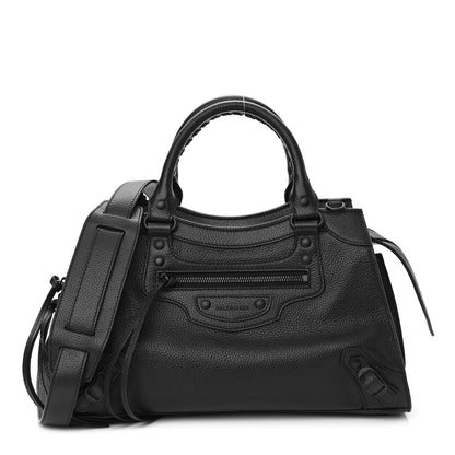 Balenciaga Grained Calfskin Neo Classic Black Hardware S City Black 1 of 10